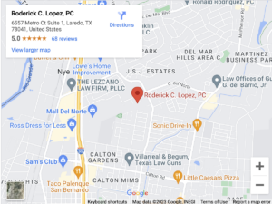 Roderick C. Lopez Personal Injury Lawyers - Laredo law office location
